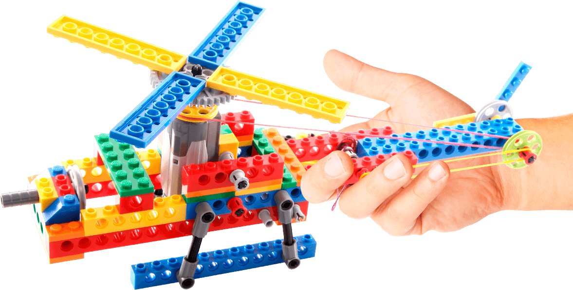 LEGO helicopter built at STEM summer camp near Calgary