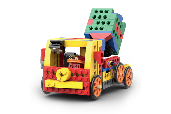 LEGO concrete mixer model used in Young Engineers STEM classes