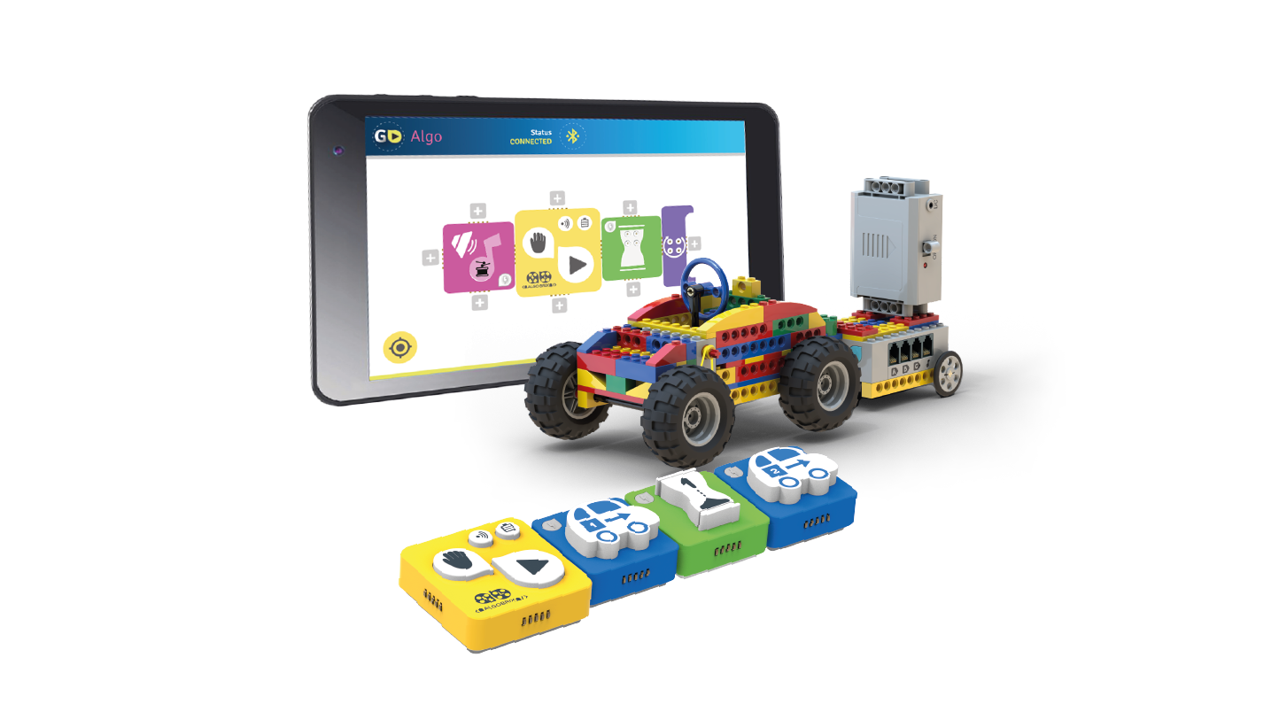 AloPlay LEGO coding model used in AlgoPla classes