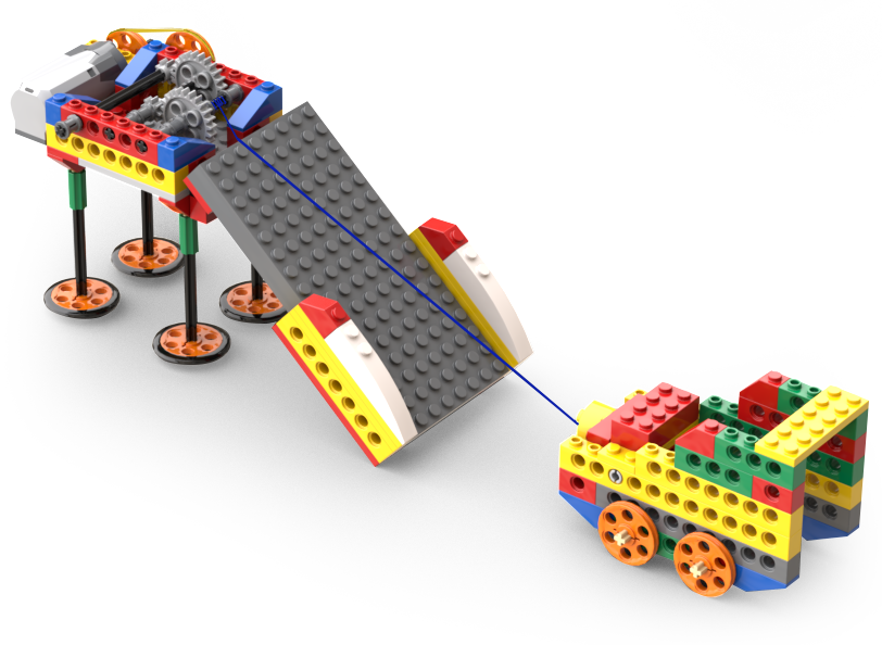 LEGO gear model from Brick Challenge STEM program
