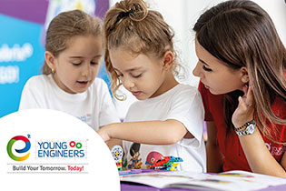 Kids participating in STEM and LEGO® engineering classes in NW Calgary