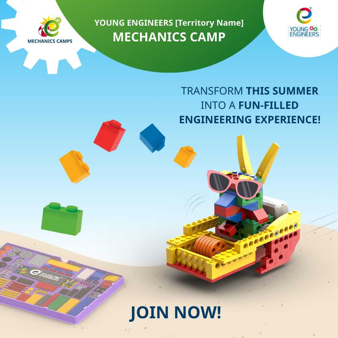 STEM Summer Camp Calgary kids building engineering models at Sage Hill